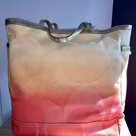 Limited edition Coach Jumbo Tye Dye Tote/Beach Bag - Picture 2 of 14